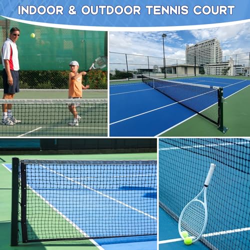 Professional Heavy Duty Tennis Net - Double-Layer Portable Nylon