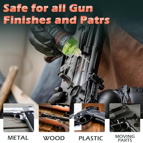 Compact Gun Cleaning Kit with CLP Oil - .22 to .45 Calibers