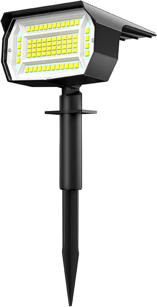 10 Pack Solar Spot Lights - Waterproof IP67 Landscape Flood Lights with 72 LEDs, 3 Modes, Auto On/Off for Garden, Lawn, Patio & Driveway (Cool White)