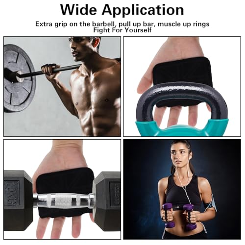 Weight Lifting Gloves for Men - Leather Anti-Slip Gym Gloves
