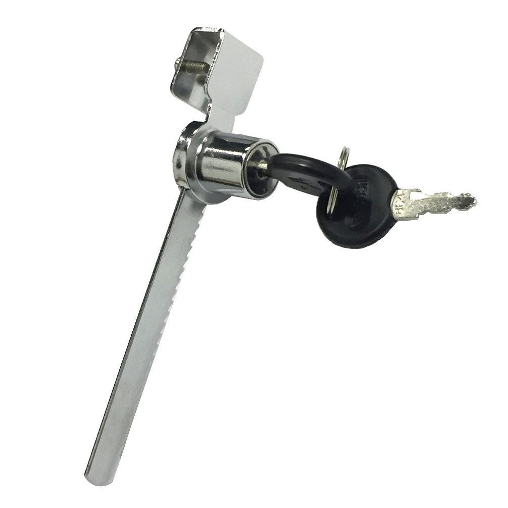 WOOCH Sliding Glass Door Ratchet Lock with Chrome Finish, Keyed Alike Showcase Display - 8 Pack
