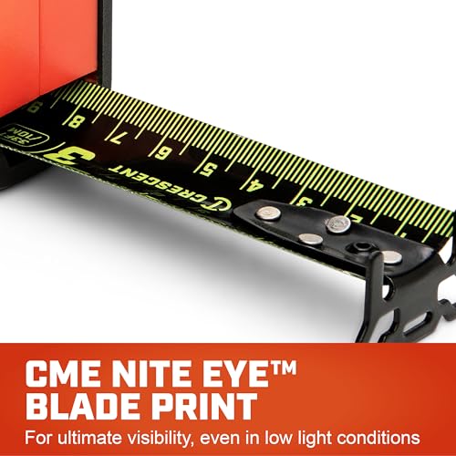 Crescent Lufkin 10 Meter / 35 Ft. Ft. WORKHORSE NITE EYE Tape Measure | L1135NECME