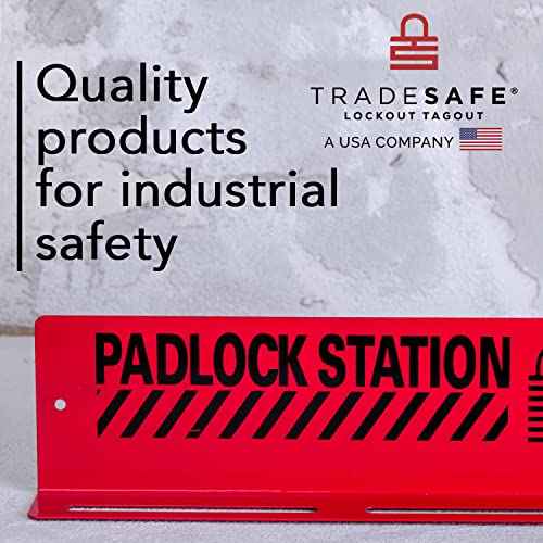 TRADESAFE Lockout Tagout Locks Station - Loto Station Holds up to 20 Safety Padlocks, Loto Locks Rack with No Lock Out Tag Out Padlocks Included