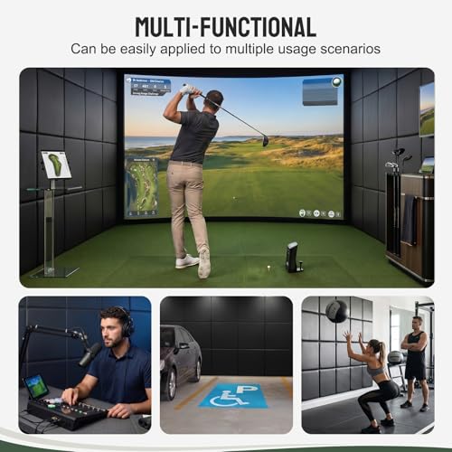 Golf Simulator Wall Padding Panels - 12 Pack, 20x20 inches