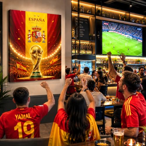 Spain World Cup Champion Canvas Wall Art - 8" x 10"