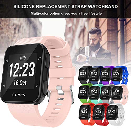 Silicone Replacement Watch Band for Garmin Forerunner 35 - Pink