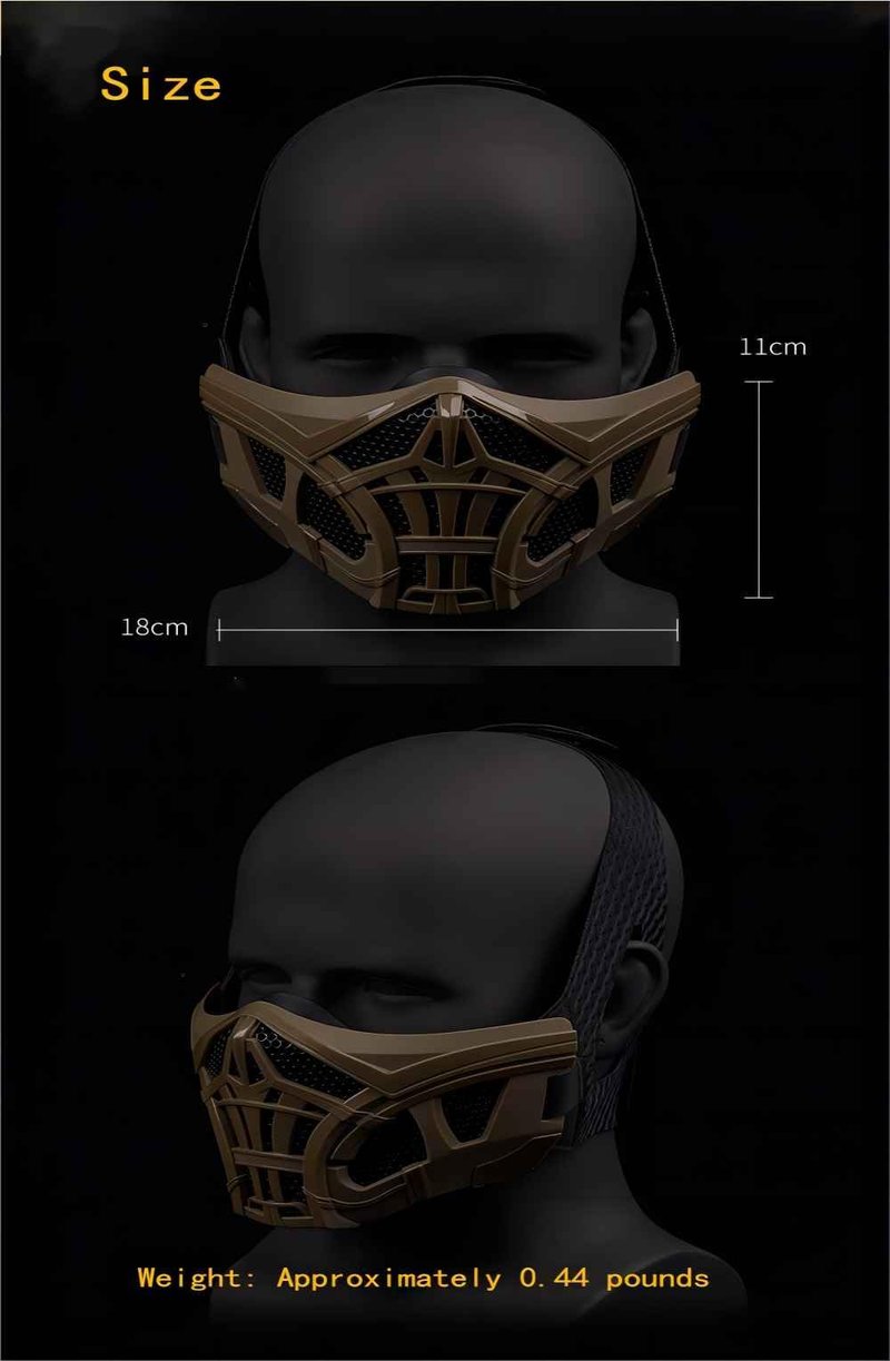 Tactical Protection Scorpion Half Face Mask , Airsoft Mask OutdoorTactical Gear for Cs Game Cosplay Hunting Halloween