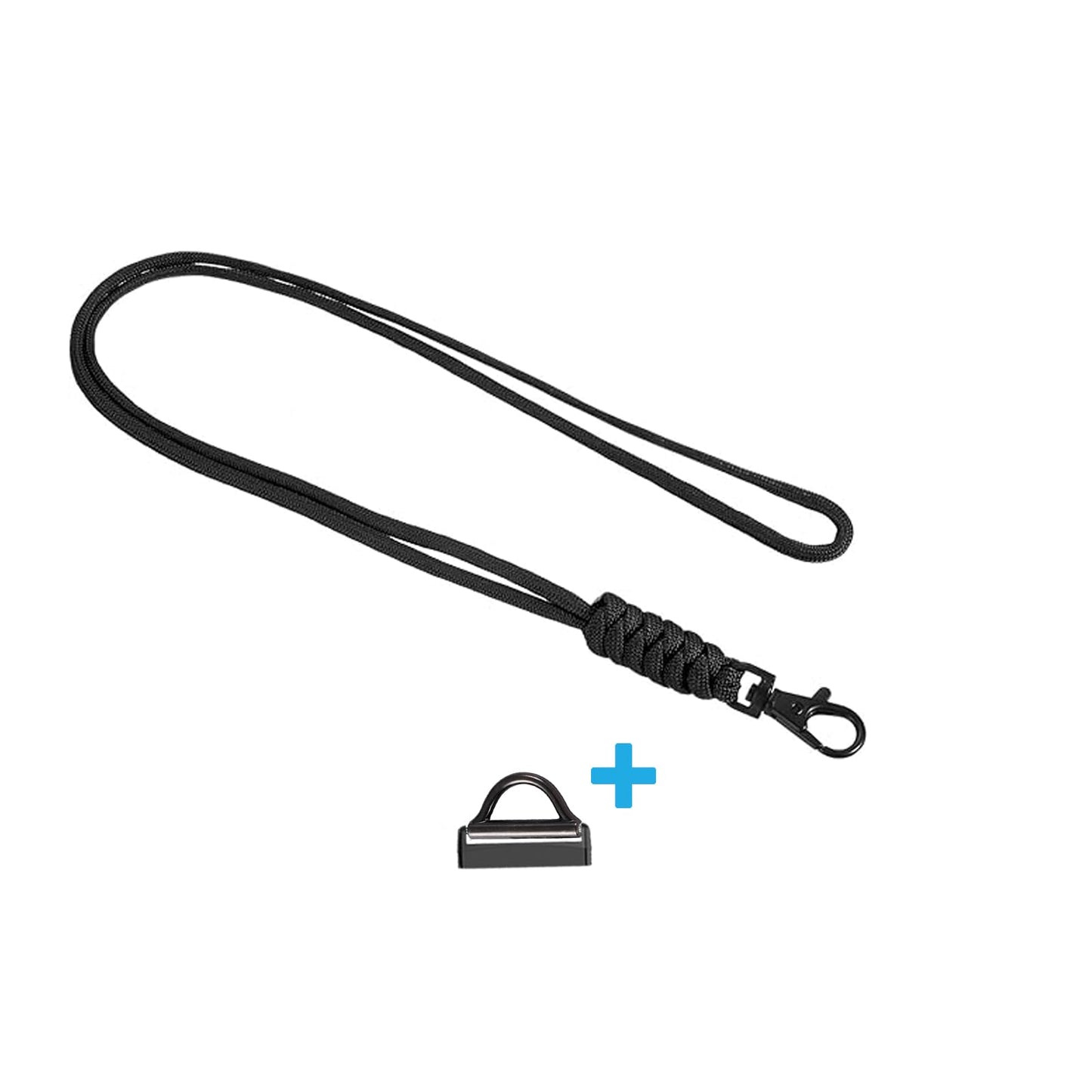 Nylon Necklace Compatible with Fitbit Versa 4/Versa 3/Sense 2/Sense Weave Breathable Necklace Chain Pendent Clip Women Men