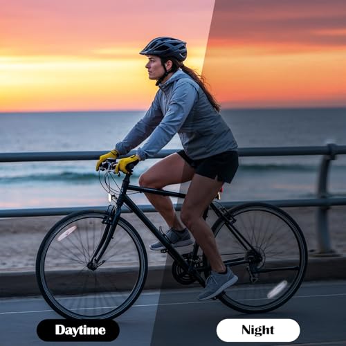 2 Pcs Portable Bicycle Wheel Reflectors - 4.49 x 1.08 x 0.53"