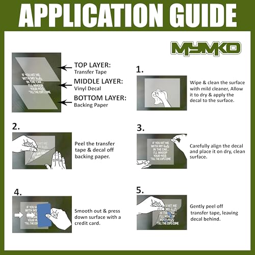 If You Hit Me with My Kids in The Car I'll Whoop Your Ass Till The Cops Come Decal, Car Window Decals, 6 Inches UV DTF Tranfer Car Stickers, Weatherproof Car Truck Window Bumper Sticker