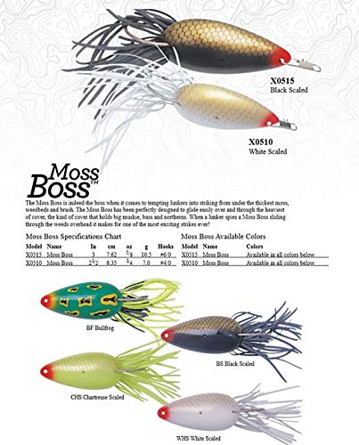 Moss Boss Topwater Fishing Lure - 3/8 oz Bullfrog