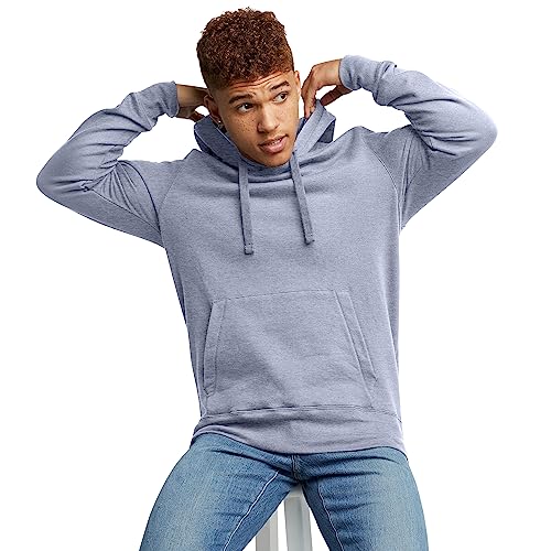 Hanes Men's XX-Large Navy Pe Heather Midweight Fleece Hoodie Pullover Sweatshirt