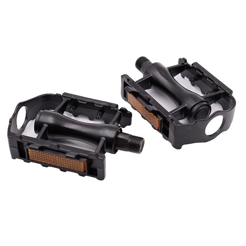 Bicycle Pedals Road Bike,City Bike Pedals,Aluminum Alloy Durable Sealed Bearing Axle Bicycle Pedals for Universal Mountain Bike Road Bike Trekking Bike A Pair (Black)