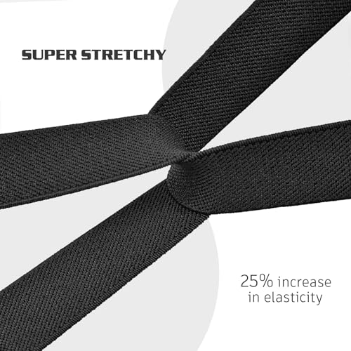 Wizvv Black Elastic Fitness Tracker Wrist & Ankle Band for Fitbit Charge 6/5
