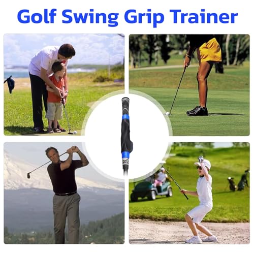 Golf Grip Trainer - Correct Hand Position Swing Aid for Right-Handed - Blue