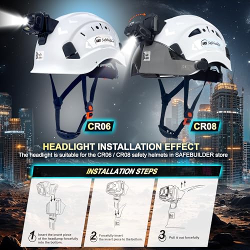 SHL01 Head Light for CR06 and CR08 Hard Hats Accessories Headlamp for Safety Helmet