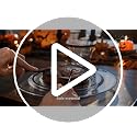Black Disposable Plastic Plate Set for 50 Guests - 350 Pieces