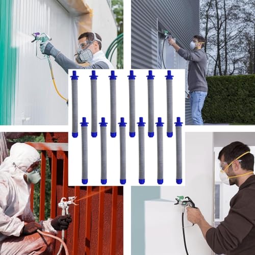 12 Pack 288749 Airless Spray Gun Filter 60 Mesh, Compatible with Graco Spray Gun Models SG10, SG20, SG Pro, SG2 and SG3 Replacement Paint Filter