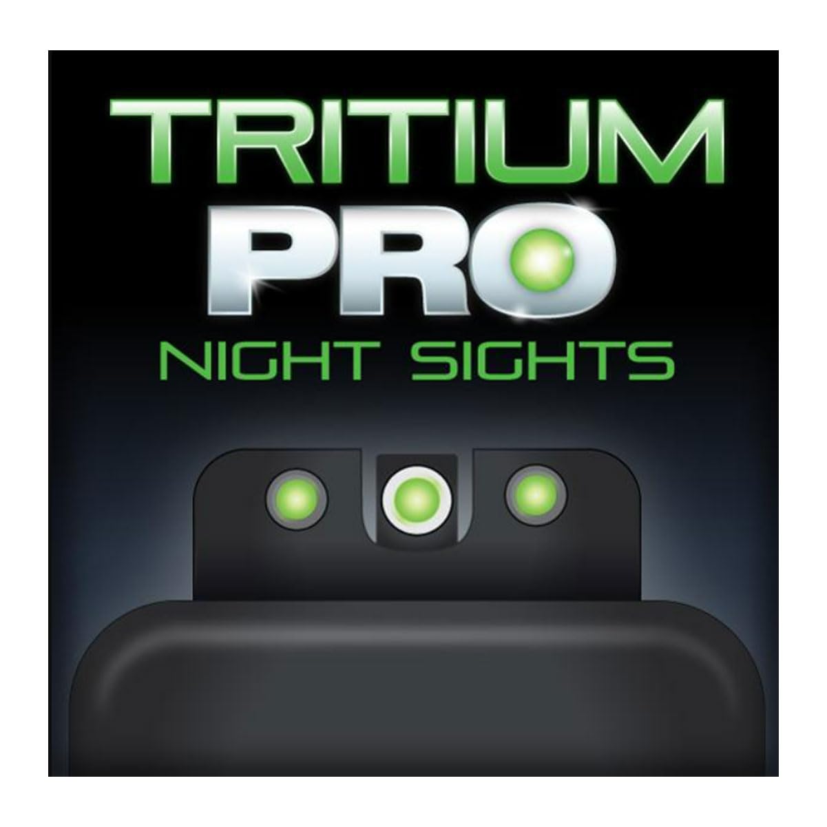 TRUGLO Tritium Pro Handgun Night Sights with Daylight White Dots, Night Tritium Dots & White Focus Lock Front Ring | Durable Compact Night Sights, Compatible with FN FNX45 Handguns