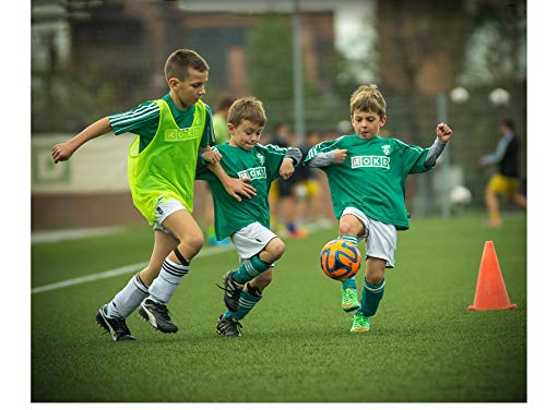 Lightweight Soccer Scrimmage Vests for Kids & Adults - Mesh Training Jerseys