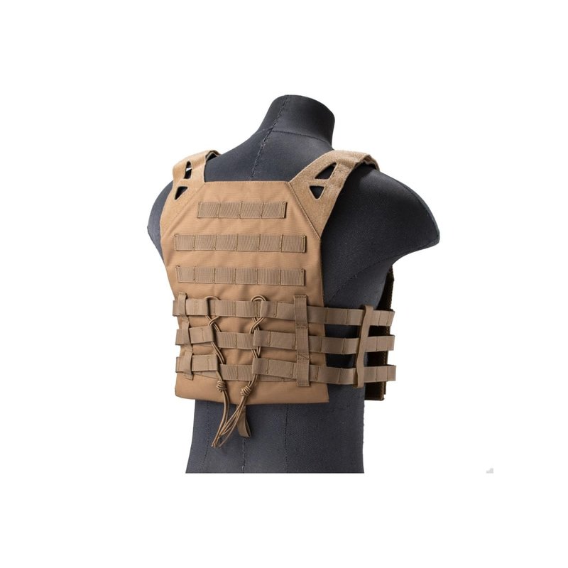 Lancer Tactical Airsoft Lightweight Molle Tactical Vest with Retention Cords-One size Fully adjustable Customizable Fit