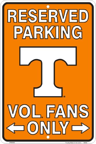 Tennessee Vols Embossed Metal Parking Sign - 8 x 12