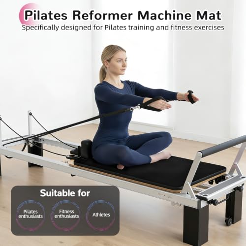 Non-Slip Pilates Reformer Mat - Soft Fleece, Lightweight, Quick Drying