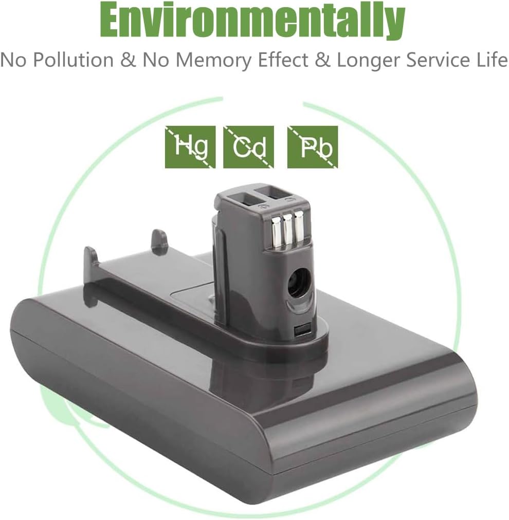 7000mAh V8 SV10 Battery for Dyson V8 Animal/Absolute/Motorhead - High-Performance Li-ion Replacement