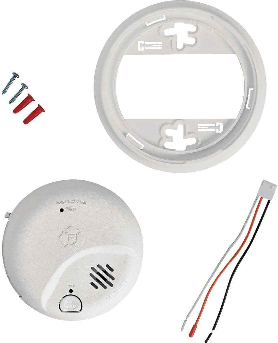 First Alert Hardwired Smoke & CO Detector with 10-Year Battery Backup - Ionization Safety