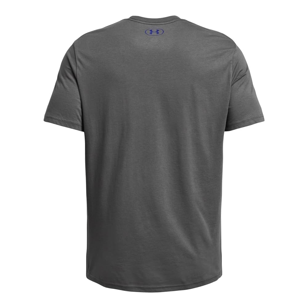 Under Armour Men's Global Foundation Short Sleeve T Shirt, (025) Castlerock/Royal/Steel, 3X-Large Tall