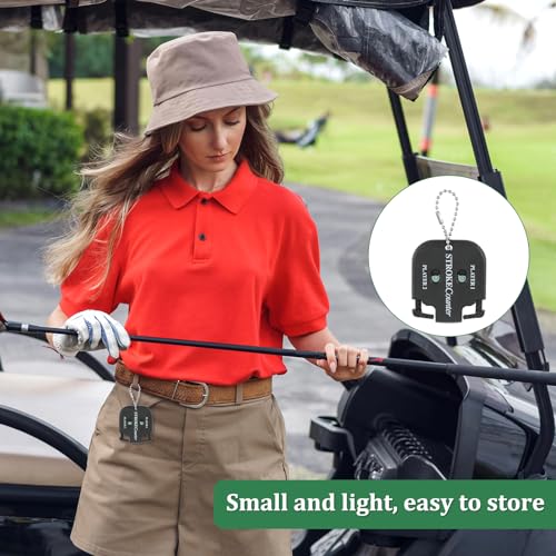 Golf Stroke Counter - 2 Pack Mini Black Clicker Score Keepers