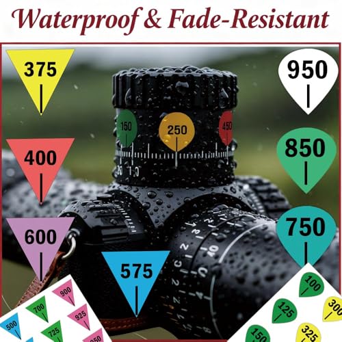 15 Rifle Scope Cap Stickers - Precision Shooting Dope Stickers