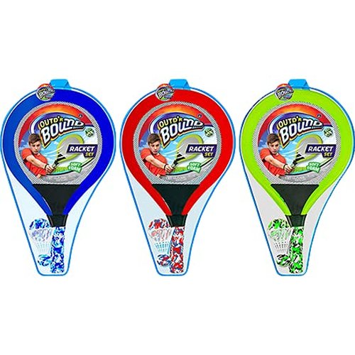 JA-RU Soft Foam Racket Set (3 Sets) Badminton, Tennis Racket, & Paddle Ball Toys for Kids, Teens & Adults. Active Indoor & Outdoor Games & Sports Activities. Family Exercise Equipment Set. 5135-3s