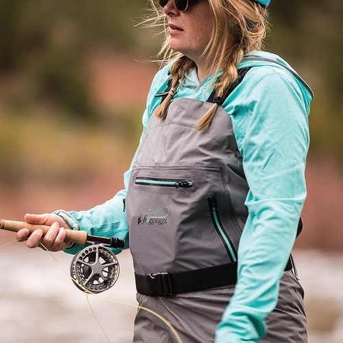 FROGG TOGGS Women's Hellbender Waterproof Fishing Wading Boot, for Fishing Cleated Sole, Gray Cleated, 7