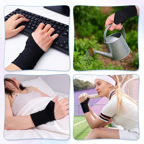 Compression Arthritis Gloves for Pain Relief - 2 Pcs Fingerless