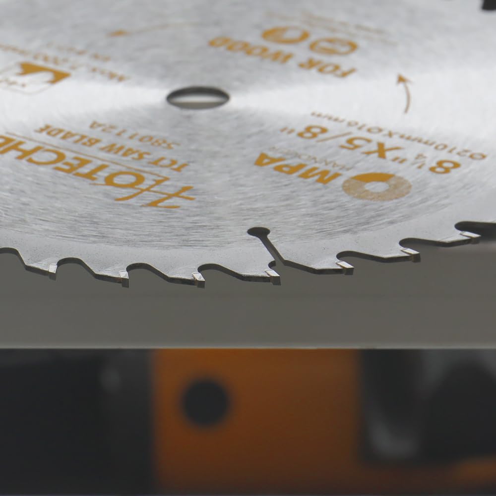 Hoteche 8-1/4-Inch Circular Saw Blade for Wood 40-Tooth Tungsten Carbide-Tipped Blade High-Performance Professioal Saw Blade for Miter Saw and Table Saws, Hole Size 5/8-inch