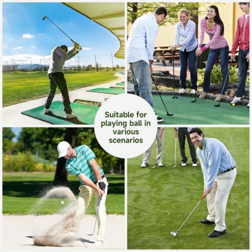 Collapsible Golf Alignment Sticks - 48" Green, 2 Pack with Case