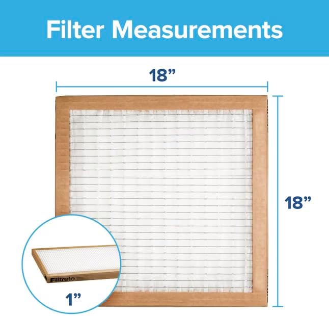 Filtrete 20x25x1 MERV 1 Air Filter Replacement - 6-Pack for HVAC & Furnace