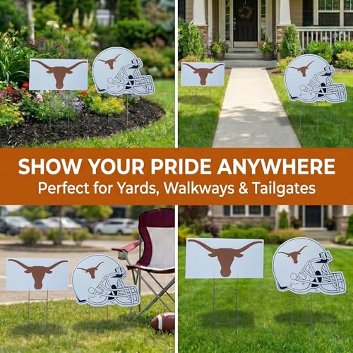 NCAA Yard Signs 2-Pack - Durable Team Spirit Decor