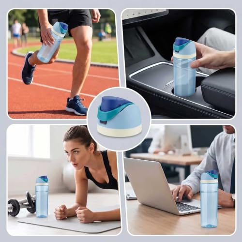 JLDLAI Navy Blue Replacement Lid for Owala 16oz-40oz Water Bottles, Leakproof