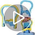 2-Pack 5 Gallon Water Bottle Carrier with Ergonomic Grip Handle