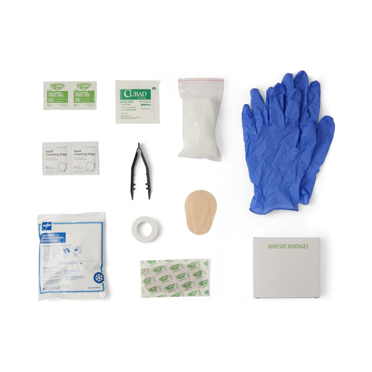 CURAD 175-Piece Complete First Aid Kit in Reusable Case, One