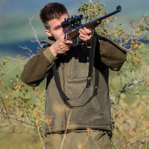 VVAAGG Two Point Paracord Sling - Black, 43-57in Two-Point Gun Strap