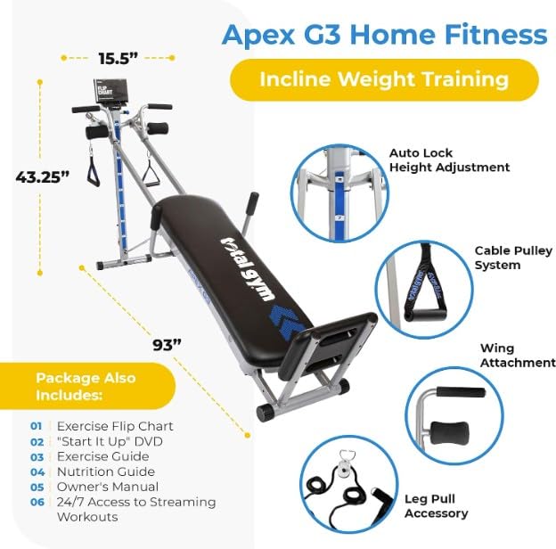 Compact Incline Bodyweight Training Machine with 8 Resistance Levels