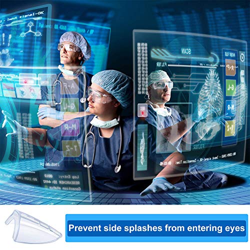 Safety Glasses Side Shields - 2 Pairs for Medium to Large Frames