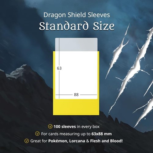 Dragon Shield | Matte Card Sleeves - 100 CT Smooth & Durable TCG Protection | Black