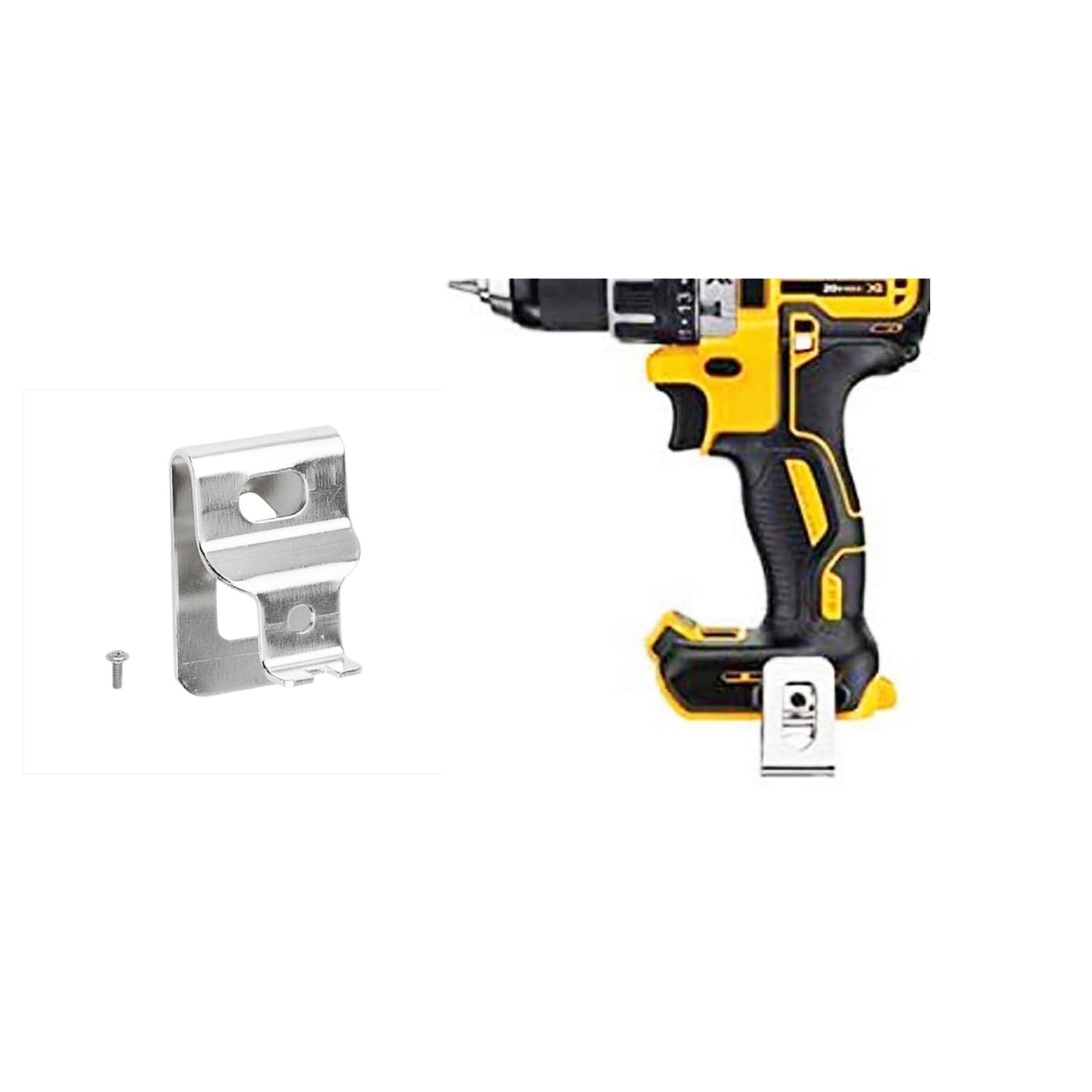 N268241 N086039 Belt Clips Dewalt 304 Stainless Steel Drill Clips Tool Hooks for Dewalt 20V Power Tools, Compatible with DCD980, DCD985, DCD980L2, DCD985L2(10-pcs)