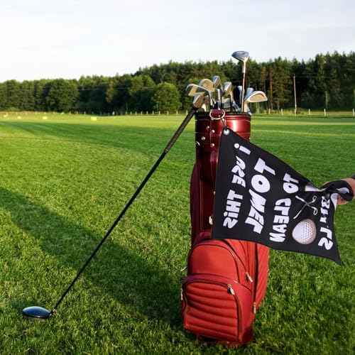 Funny Golf Towel for Men - Microfiber with Clip, 15.75" x 23.62"