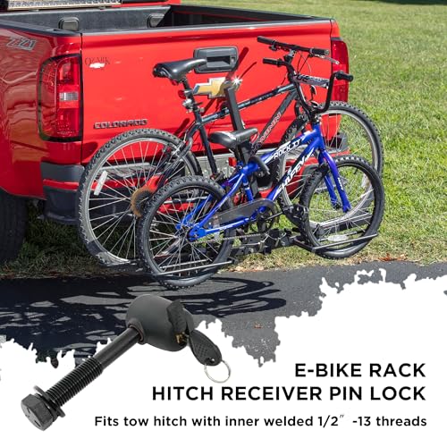M16 Anti-Rattle Lock Hitch Pin - Black for Bike Racks 200LBS
