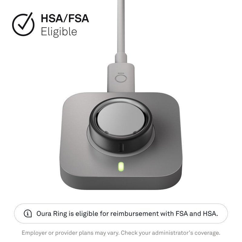 Oura Ring 4 Charger - Size 6 - Charging Dock and USB-C Cable - Charges Oura Ring 4 up to 8 Days